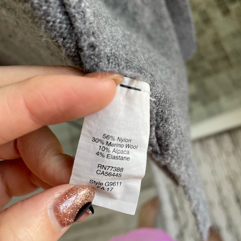 Madewell Kent Open Front Alpaca Wool Blend Cardigan - Picture 6 of 10